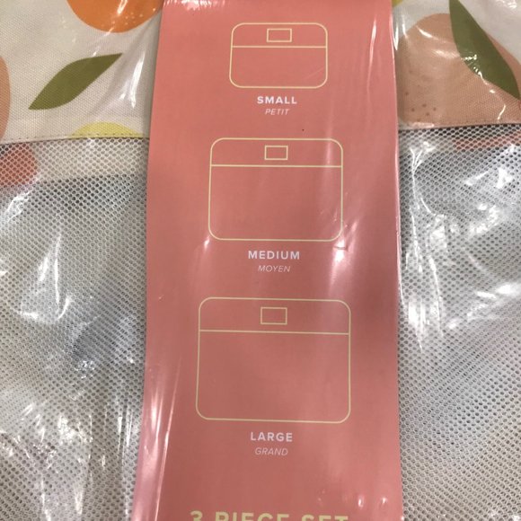 Calpak Peach & Lemon Pattern Packing Cube Set - Picture 4 of 6